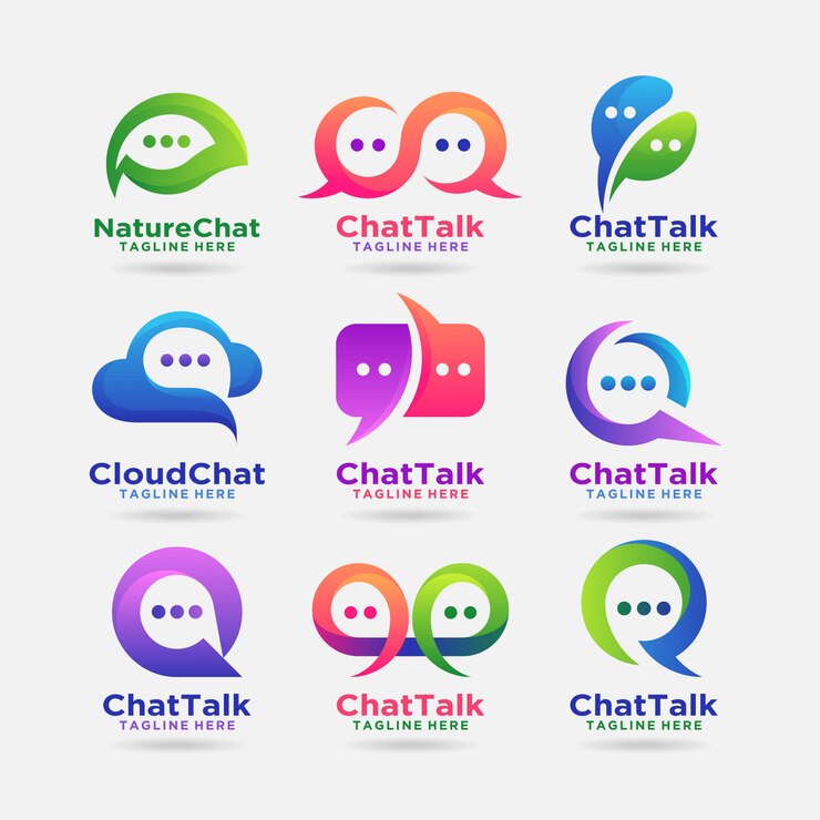 Vecteur collection de conception de logo de chat