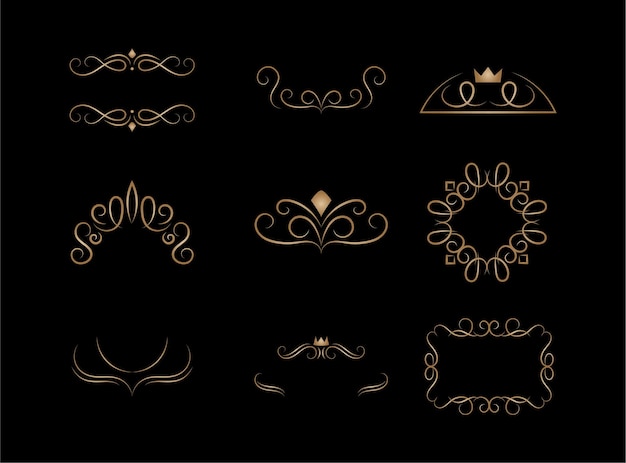 Vecteur collection de conception de logo de luxe pour l'image de marque, l'identité d'entreprise