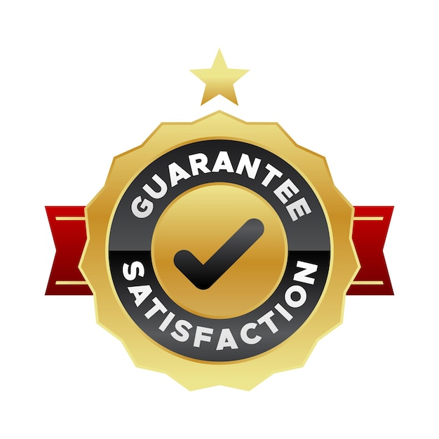 Collection de conception vectorielle des badges de garantie
