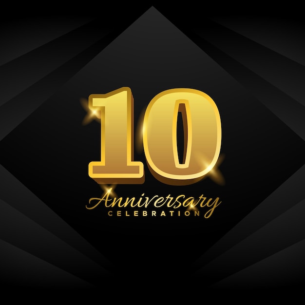 Collection de conception vectorielle de numéros d'anniversaire