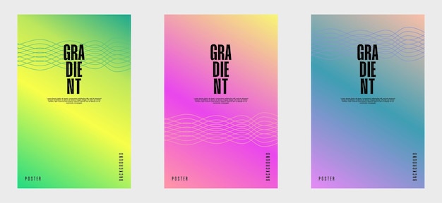 Collection de concepts créatifs de couvertures ou d'affiches dans un style minimaliste moderne pour l'identité d'entreprise