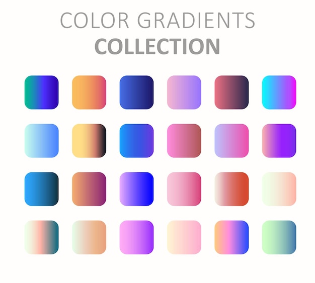 collection de couleurs de dégradé