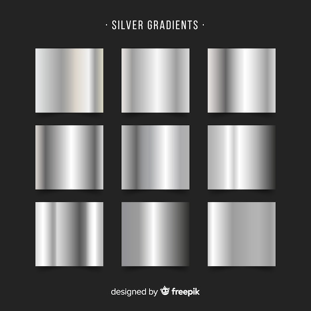 Collection De Dégradé D'argent