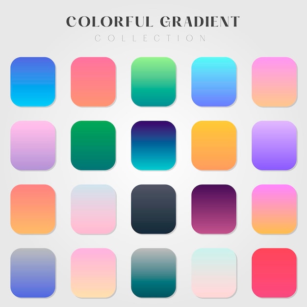 Collection de dégradés colorés