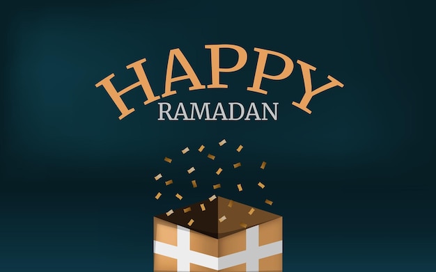 Collection de design Happy Ramadan pour les médias sociaux