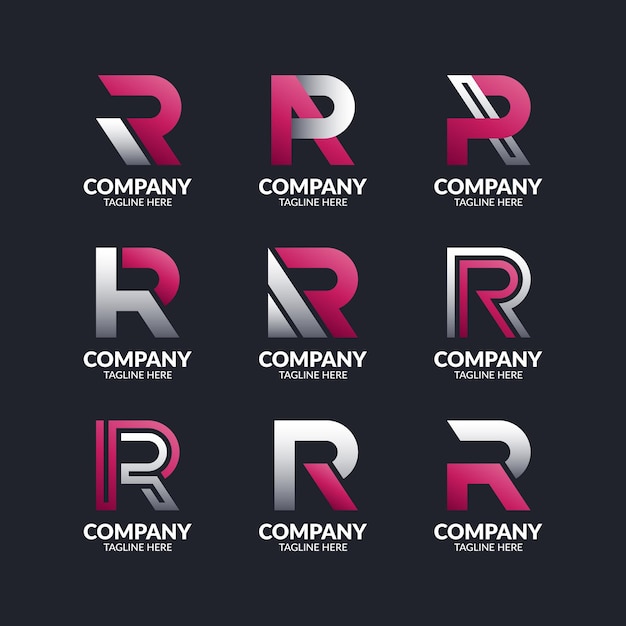 Collection De Design De Logo Lettre R Moderne