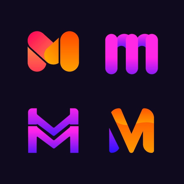 Collection de design de logo M