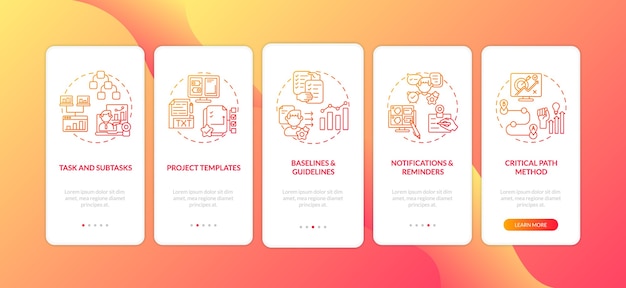 Collection de designs d'applications mobiles
