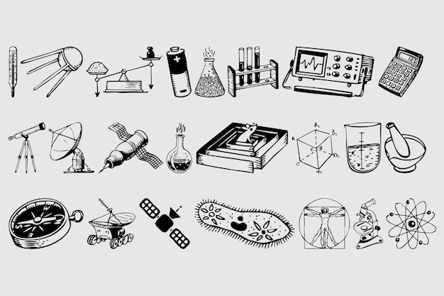 Une Collection De Dessins Dont Un Laboratoire