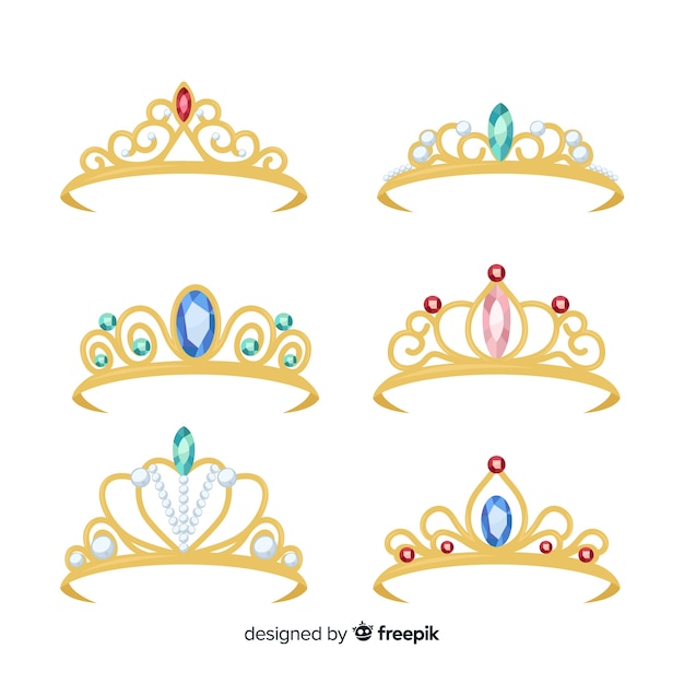 Collection De Diadème De Princesse D'or