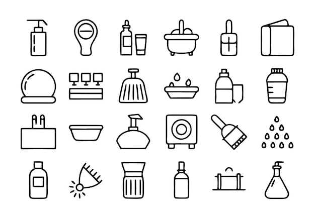 une collection de différents produits de cuisine, y compris une bouteille de vin
