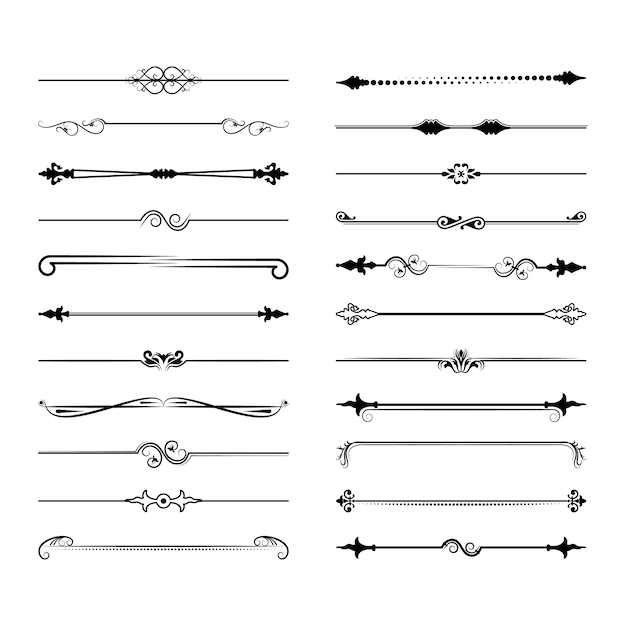 Collection de diviseurs de vecteur.