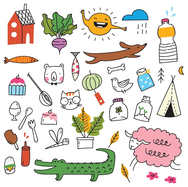 Collection De Doodle Mignon