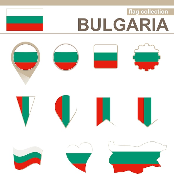 Collection Drapeau Bulgarie, 12 Versions