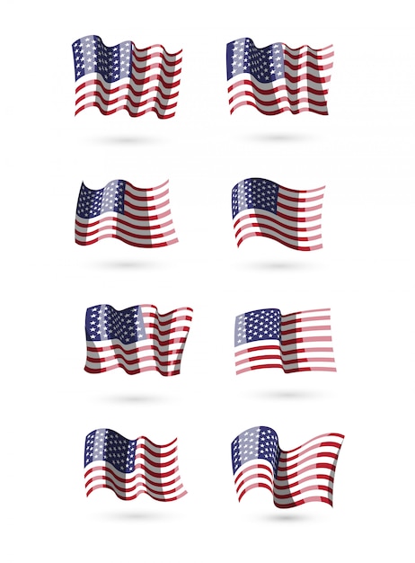 Collection de drapeaux américains
