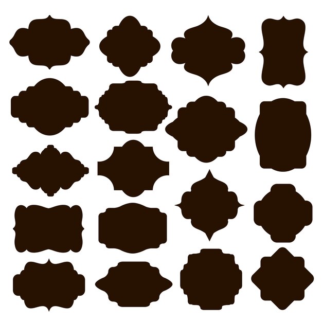 Une collection élégante de motifs de cadre