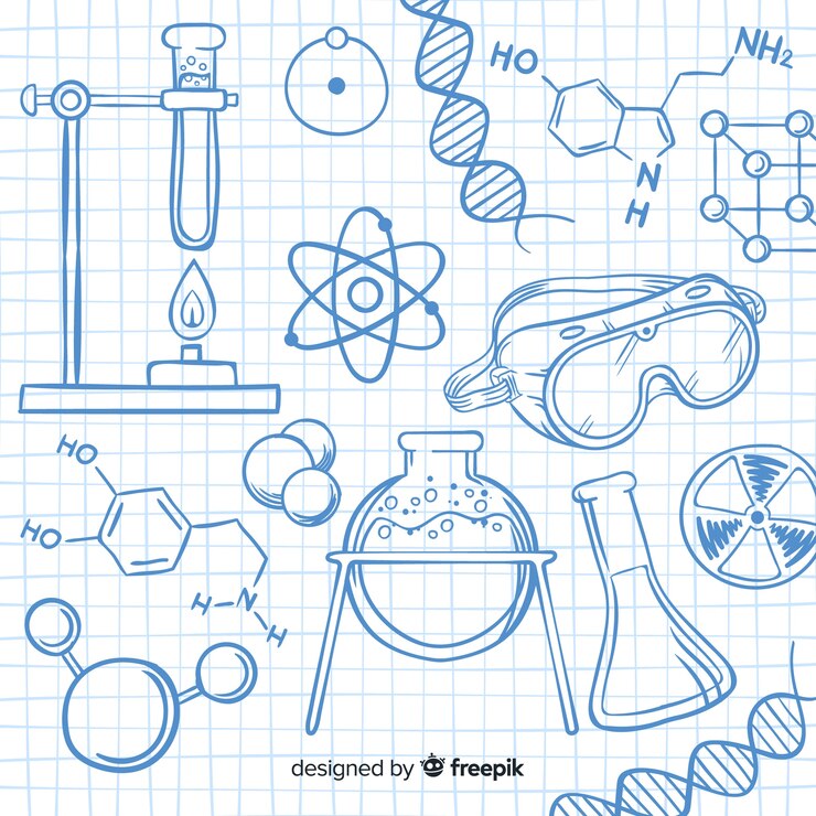 Vecteur collection d&#39;éléments de chimie