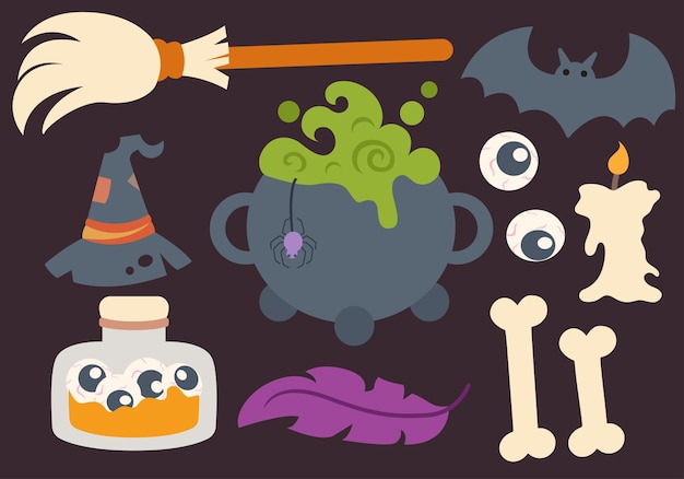 La collection d'éléments d'Halloween
