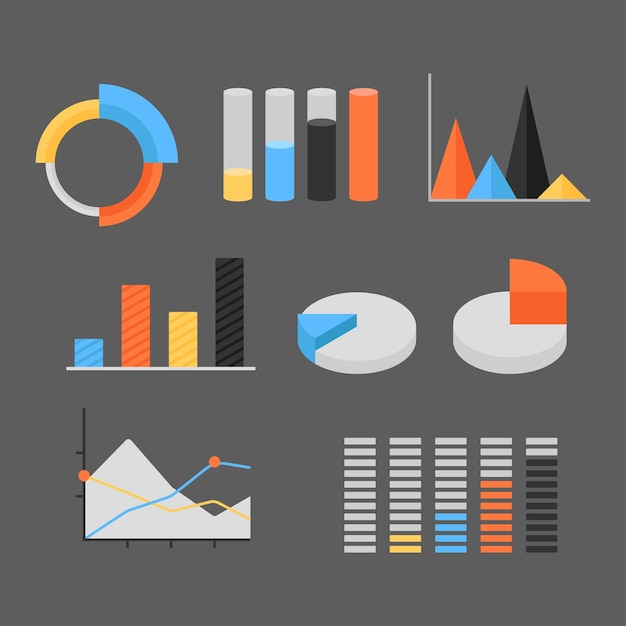 Collection d'éléments d'infographie