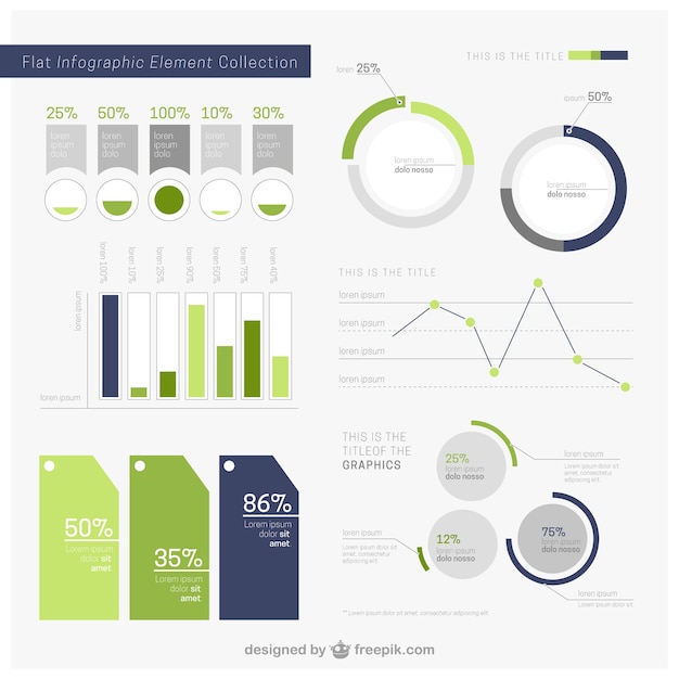 Vecteur collection d'éléments infographiques