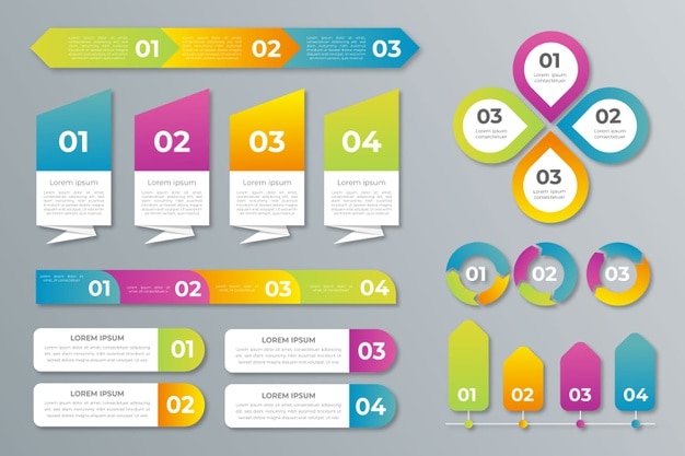 Collection d'éléments infographiques
