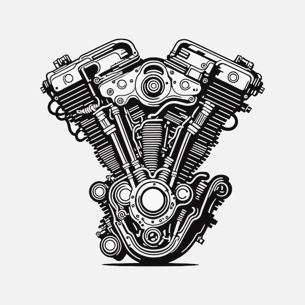 Collection d'éléments de moto vintage