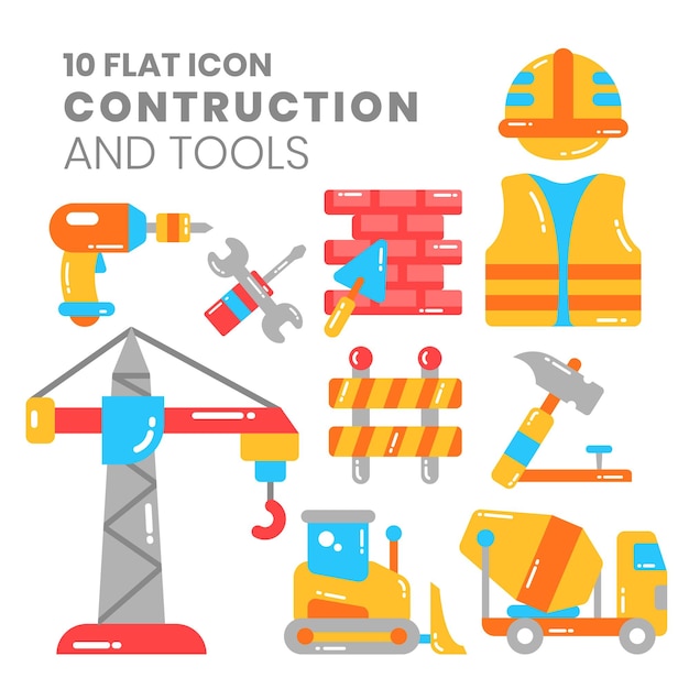 Collection à L'étage D'outils De Construction Et D'équipement