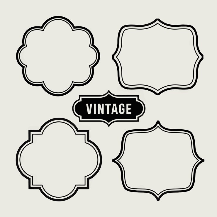 Vecteur une collection d'étiquettes vintage comprenant une étiquette vintage