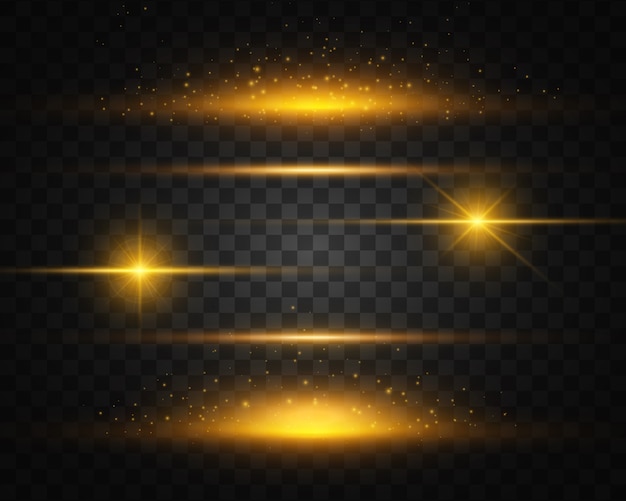 Collection d'étoiles lumineuses