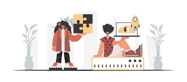 Une collection d'étoiles SEO Synchronisation et sécurité du concept de capacité de données Style tendance Illustration vectorielle