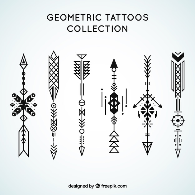 Collection Géométrique De Tatouage Géométrique