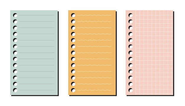 Collection gratuite de notes vectorielles