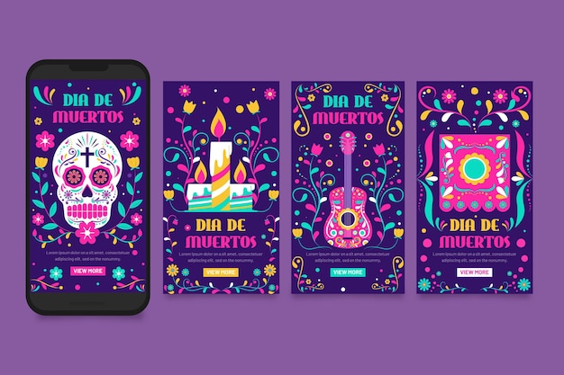 Collection D'histoires Instagram De Dia De Muertos