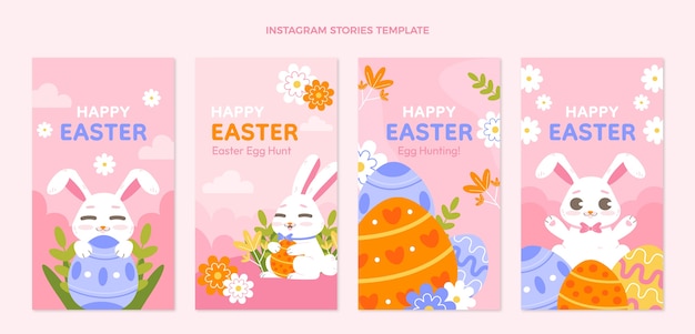 Collection D'histoires Instagram Plates De Pâques
