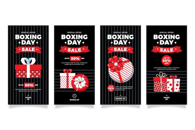 Collection D'histoires Instagram De Vente De Boxe Day