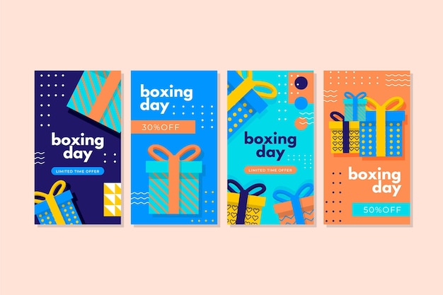 Collection D'histoires Instagram Vente Boxing Day