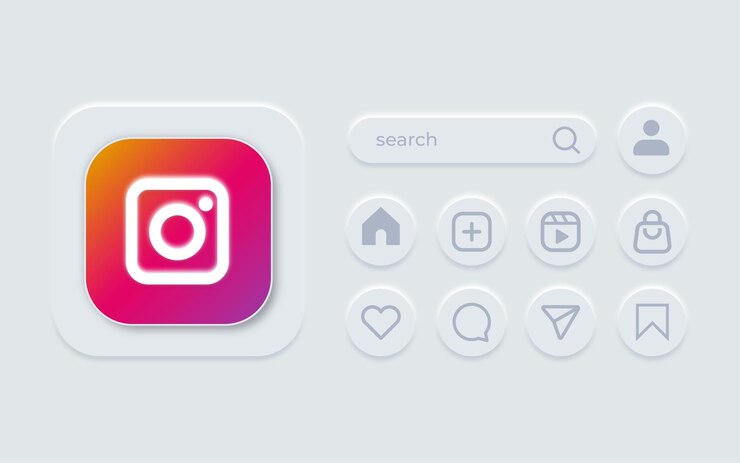 Vecteur la collection d'icônes d'instagram