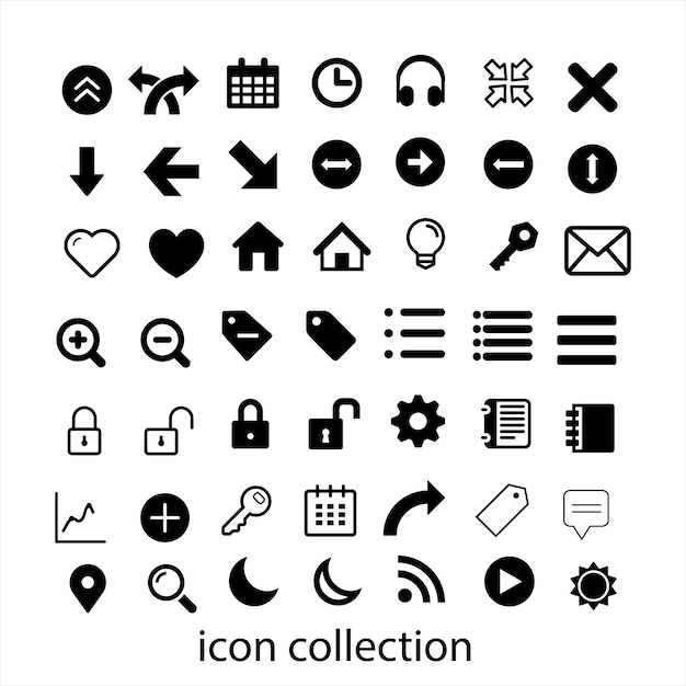 collection d'icônes et jeu de paquets d'icône
