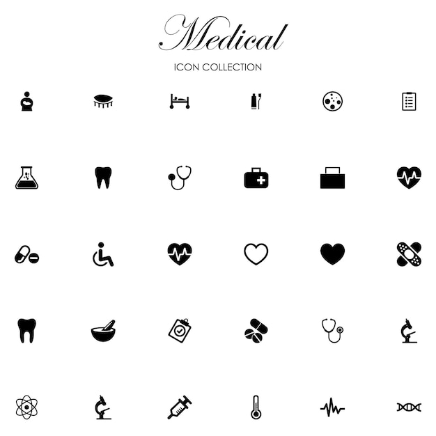 Collection d'icônes médicales