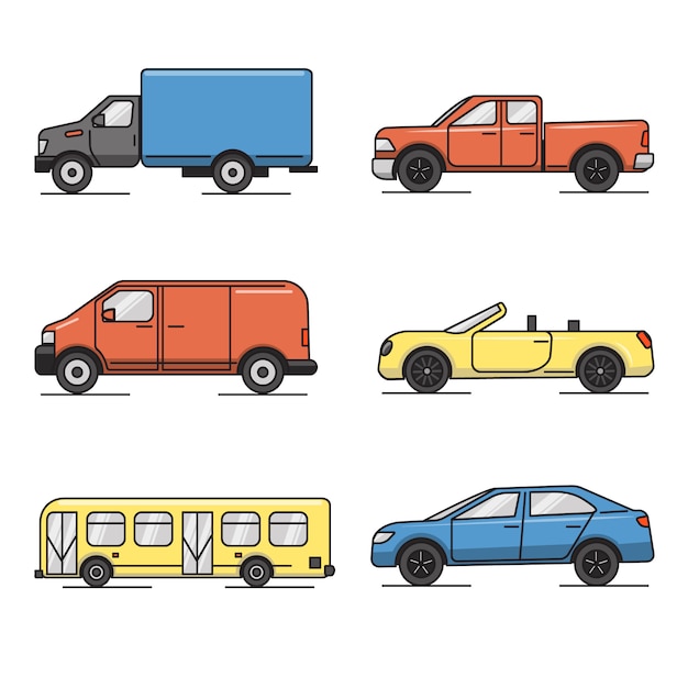 Collection D'icônes De Transport