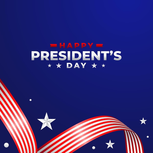 Vecteur collection d'illustrations de conception du jour des présidents