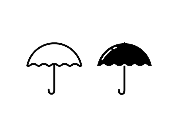 Collection D'illustrations De Conception De Parapluie