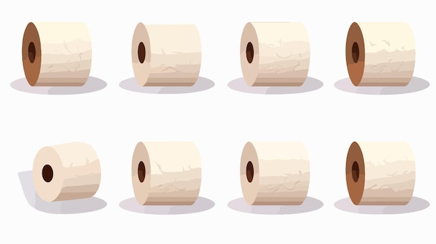 une collection d'images d'un tube en bois avec un trou au milieu