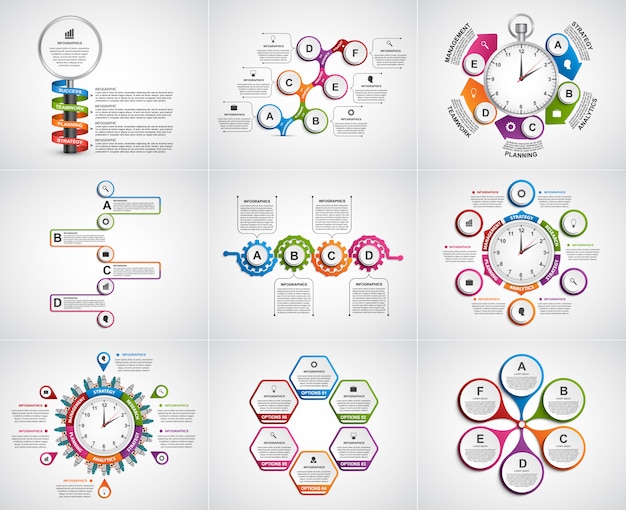 Collection Infographie. éléments De Design.