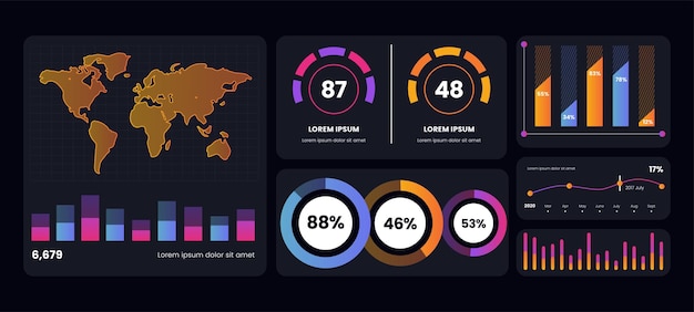 Une collection d'infographies simples