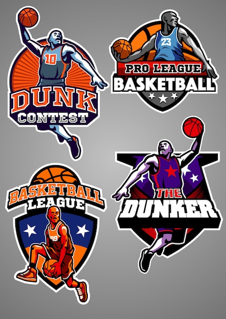 Collection D'insignes De Basket