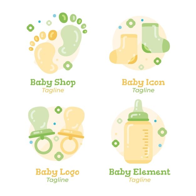 Collection De Logo Bébé