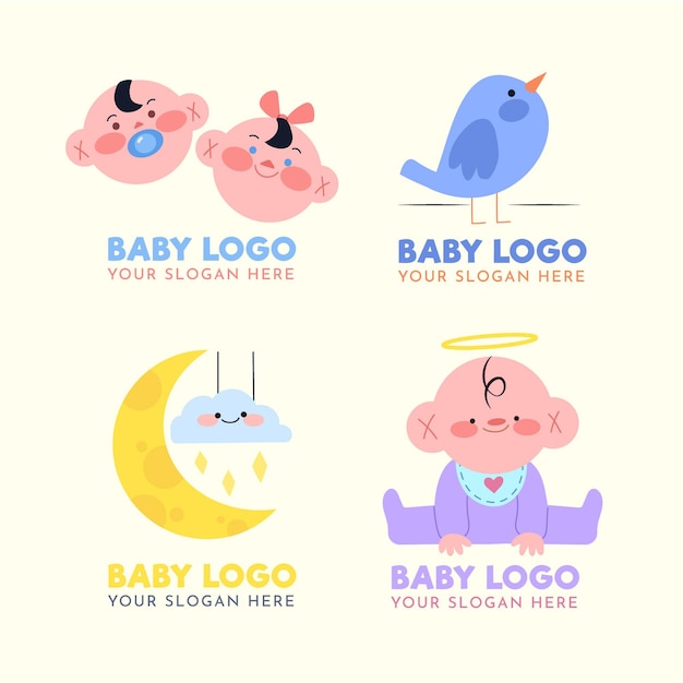 Collection de logo de bébé