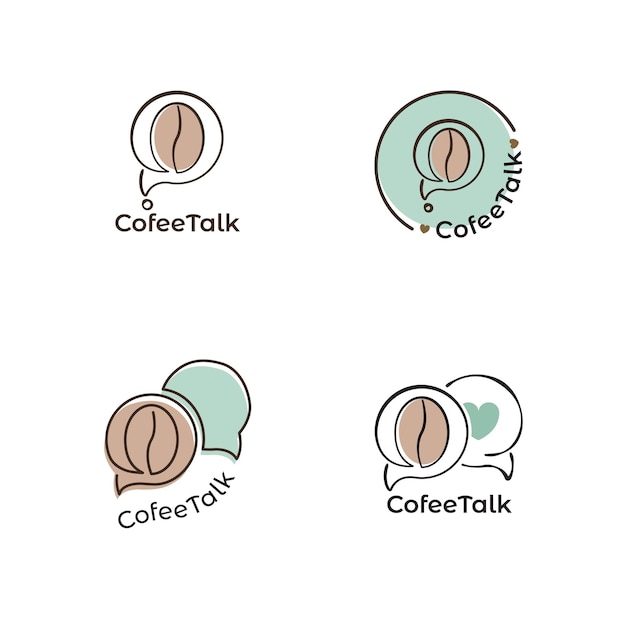 Collection De Logo Cofee Chat