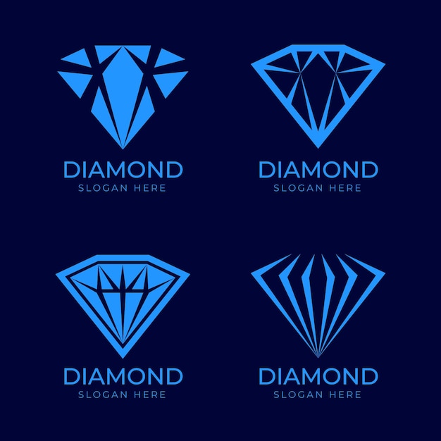 Collection De Logo De Diamant